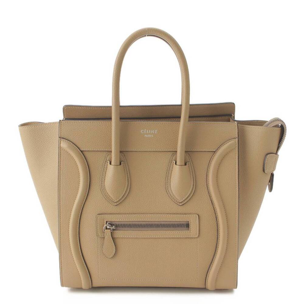 Celine Luggage Shopper Leather Handbag Dune